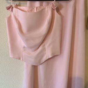 Two piece prom dress